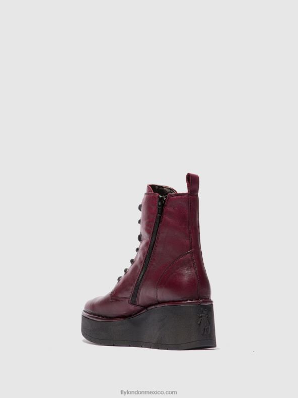 vino verona 2LT8B201 botines con cordones hepe239 Fly London mujer