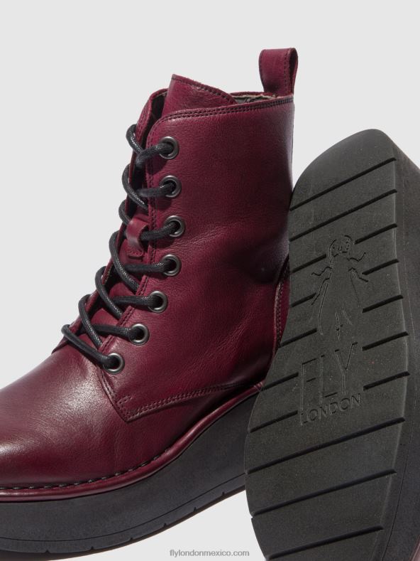 vino verona 2LT8B201 botines con cordones hepe239 Fly London mujer