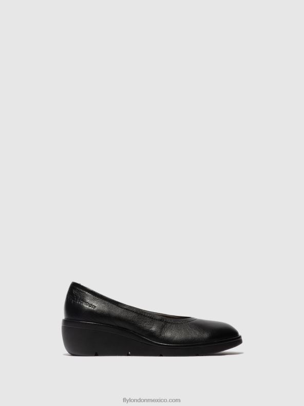 espuma negra 2LT8B618 zapatos sin cordones numa570 Fly London mujer