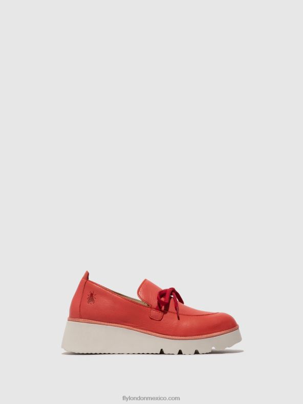 frambuesa 2LT8B629 zapatos sin cordones popi436 Fly London mujer