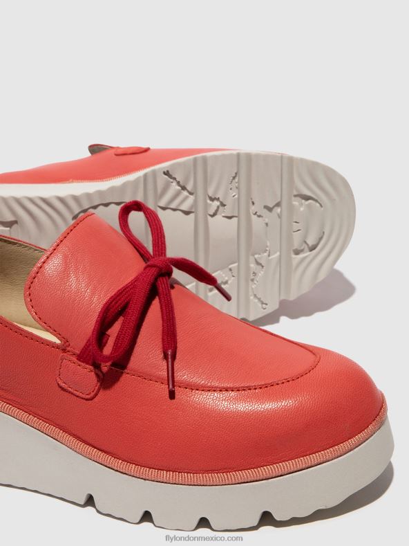 frambuesa 2LT8B629 zapatos sin cordones popi436 Fly London mujer