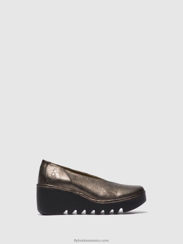 genial grafito 2LT8B695 zapatos sin cordones beso246 Fly London mujer