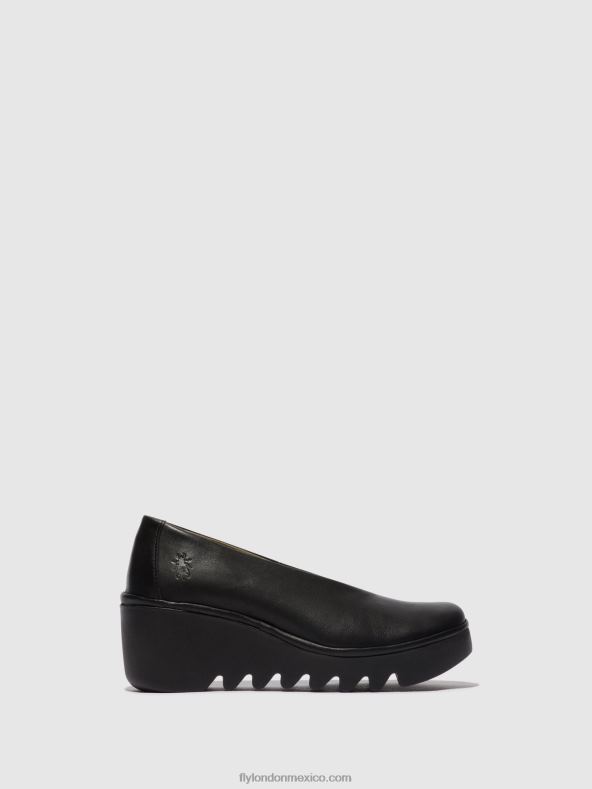 negro 2LT8B672 zapatos sin cordones beso246 Fly London mujer