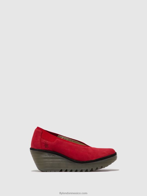 pintalabios rojo 2LT8B625 zapatos sin cordones yoza438 Fly London mujer