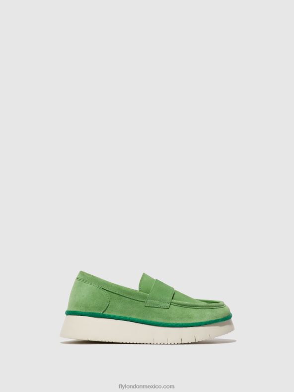 verde lima 2LT8B639 zapatos sin cordones coaf418 Fly London mujer