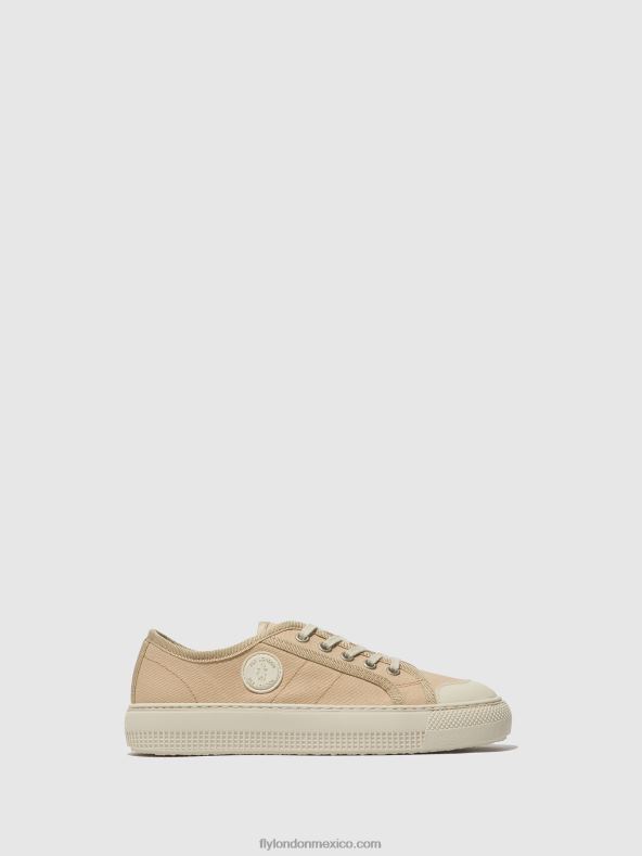 beige 2LT8B741 zapatillas con cordones tere557 Fly London mujer