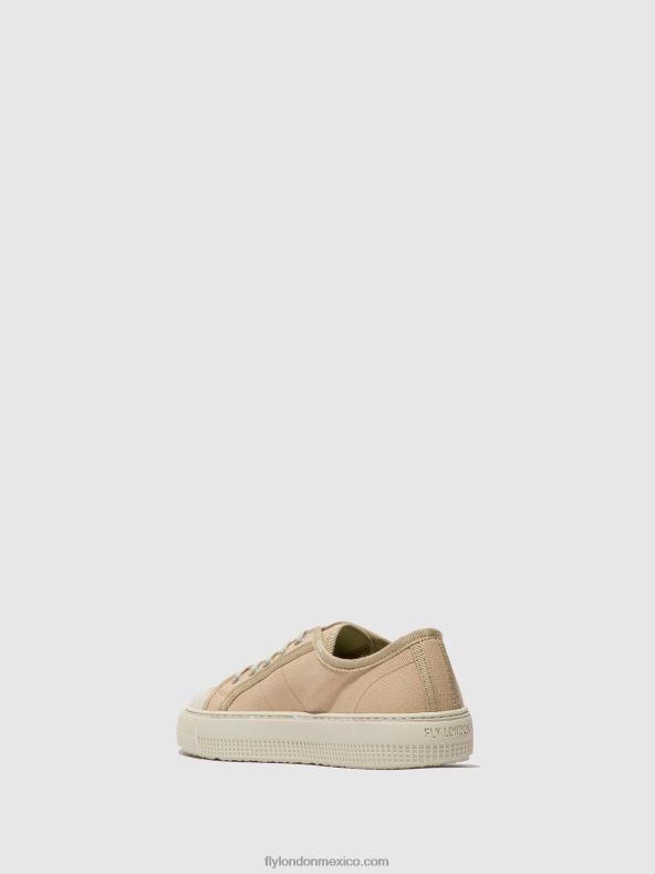beige 2LT8B741 zapatillas con cordones tere557 Fly London mujer