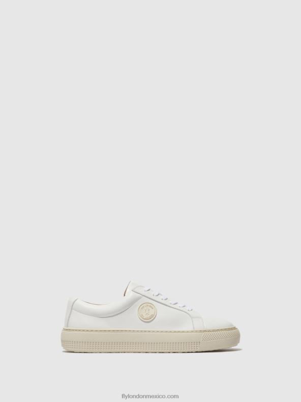 blanco 2LT8B712 deportivas con cordones tafa587 Fly London mujer