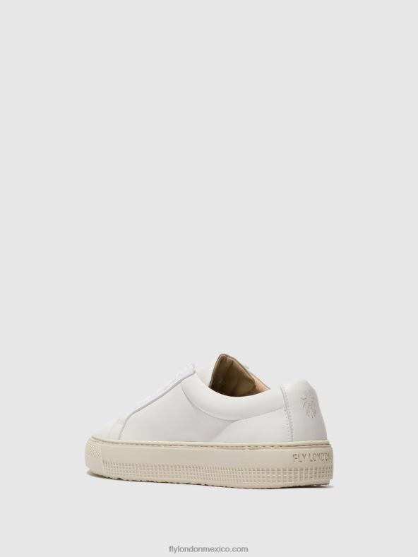 blanco 2LT8B712 deportivas con cordones tafa587 Fly London mujer