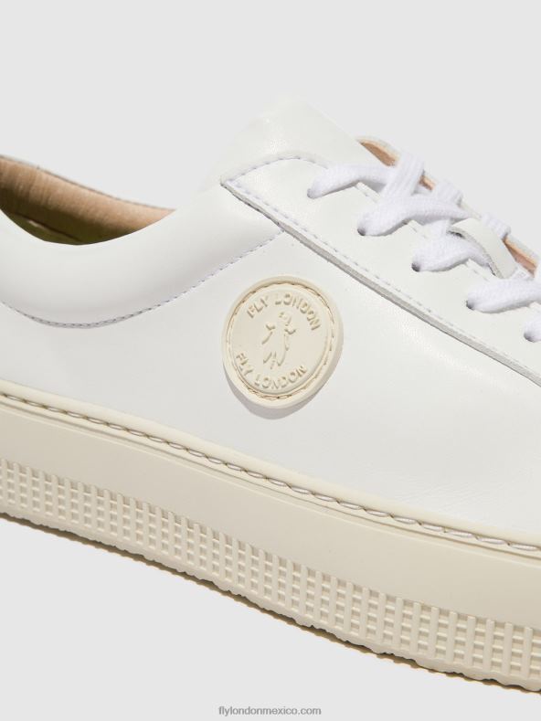 blanco 2LT8B712 deportivas con cordones tafa587 Fly London mujer
