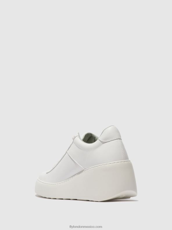 blanco 2LT8B721 zapatillas con cordones delf580 Fly London mujer