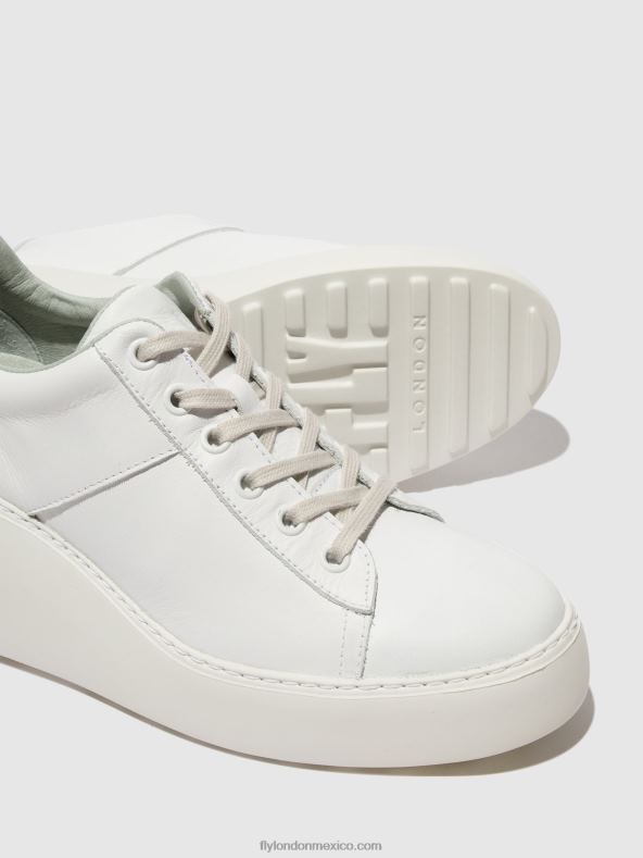 blanco 2LT8B721 zapatillas con cordones delf580 Fly London mujer