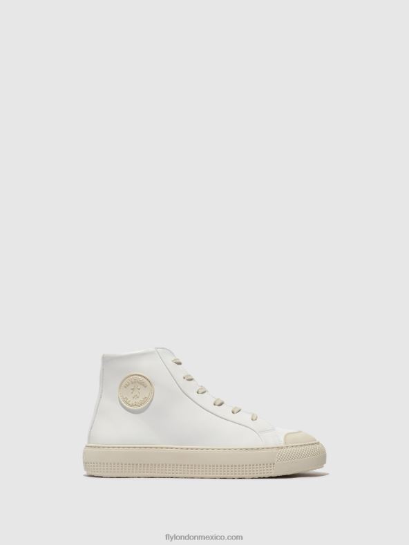 blanco 2LT8B729 zapatillas altas topy586 Fly London mujer