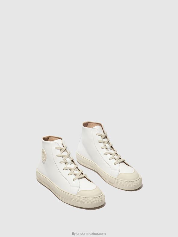 blanco 2LT8B729 zapatillas altas topy586 Fly London mujer