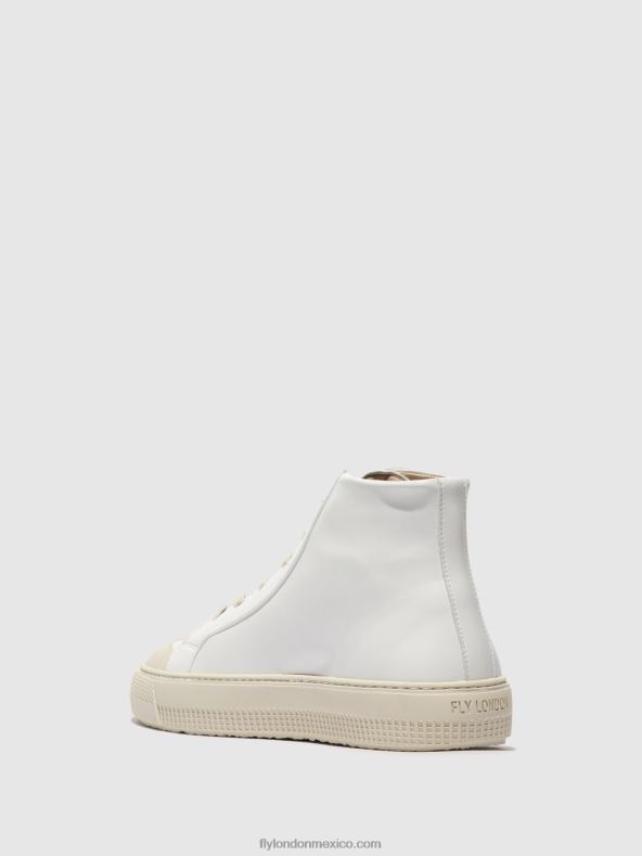 blanco 2LT8B729 zapatillas altas topy586 Fly London mujer