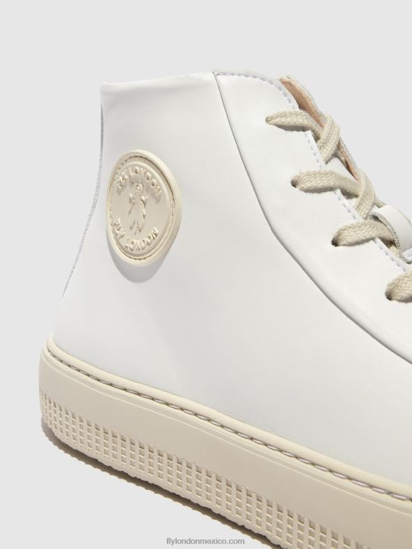 blanco 2LT8B729 zapatillas altas topy586 Fly London mujer