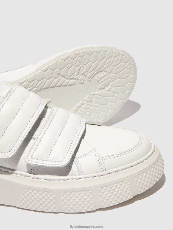 blanco 2LT8B756 zapatillas velcro edda513 Fly London mujer