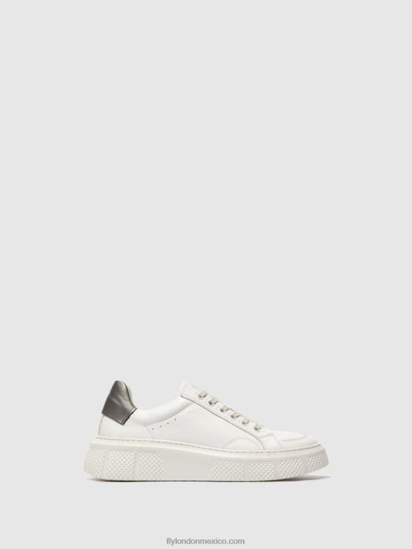 blanco 2LT8B761 zapatillas con cordones emmy510 Fly London mujer