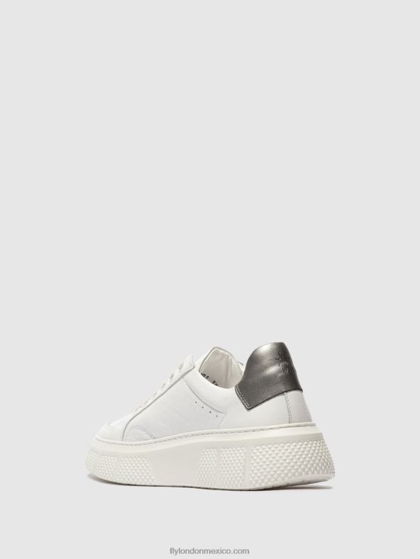 blanco 2LT8B761 zapatillas con cordones emmy510 Fly London mujer