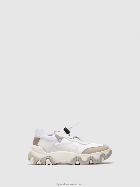 blanco roto 2LT8B769 deportivas elásticas fian634 Fly London mujer
