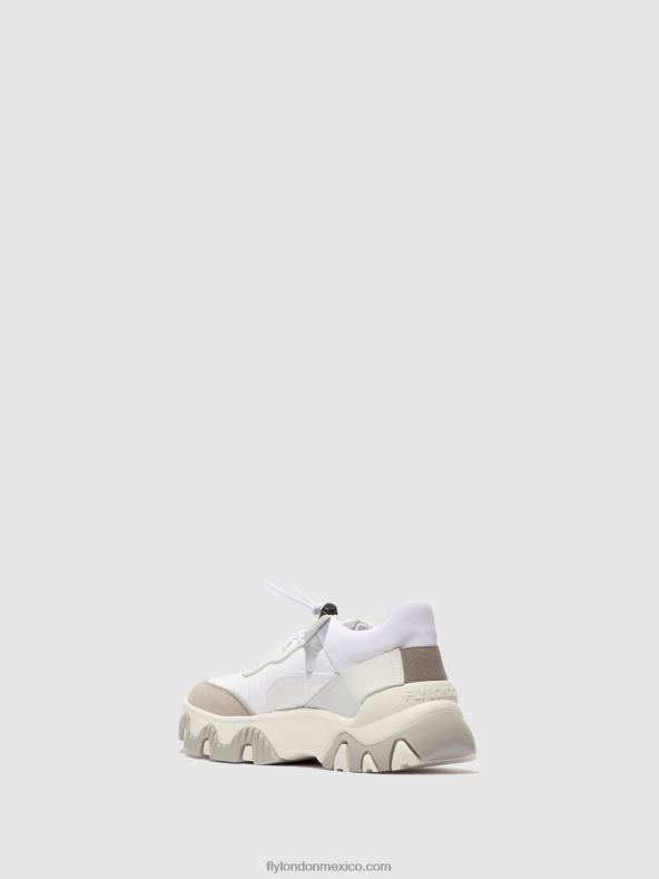 blanco roto 2LT8B769 deportivas elásticas fian634 Fly London mujer