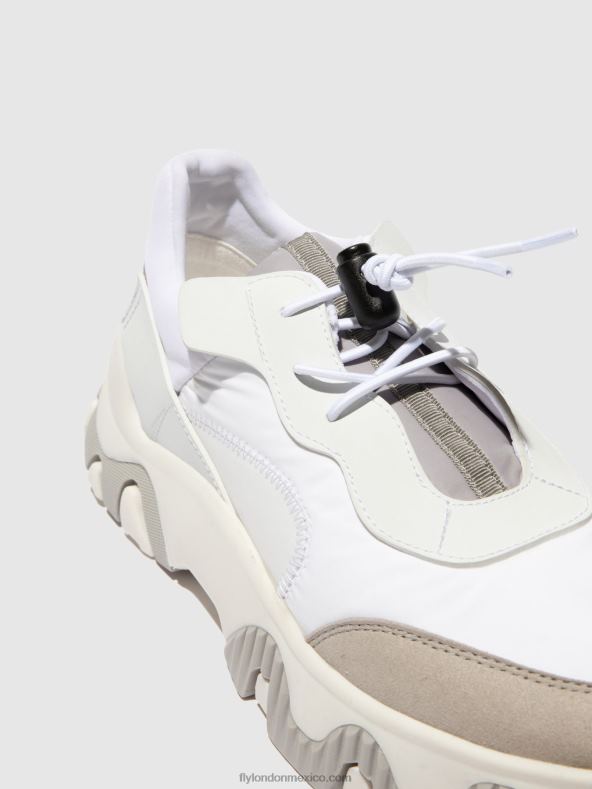 blanco roto 2LT8B769 deportivas elásticas fian634 Fly London mujer