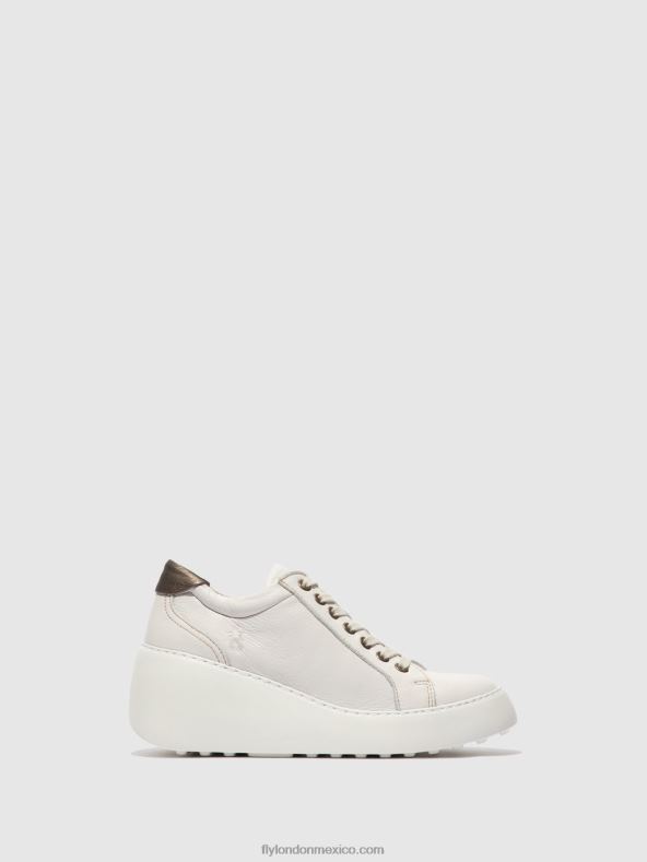 brito blanco 2LT8B768 zapatillas con cordones dile450 Fly London mujer