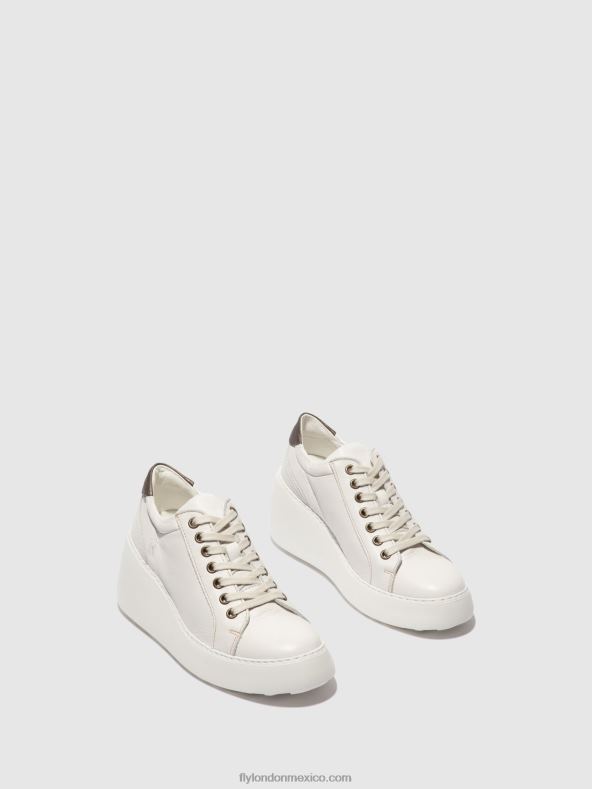 brito blanco 2LT8B768 zapatillas con cordones dile450 Fly London mujer