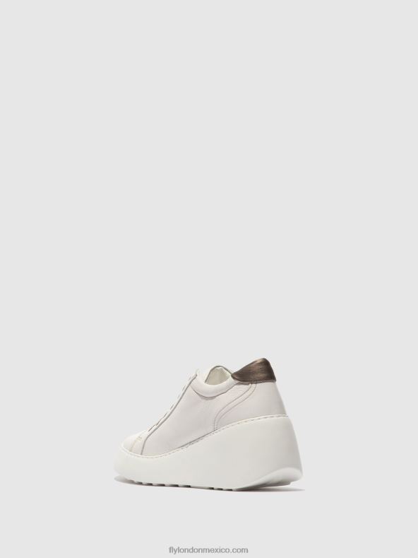 brito blanco 2LT8B768 zapatillas con cordones dile450 Fly London mujer