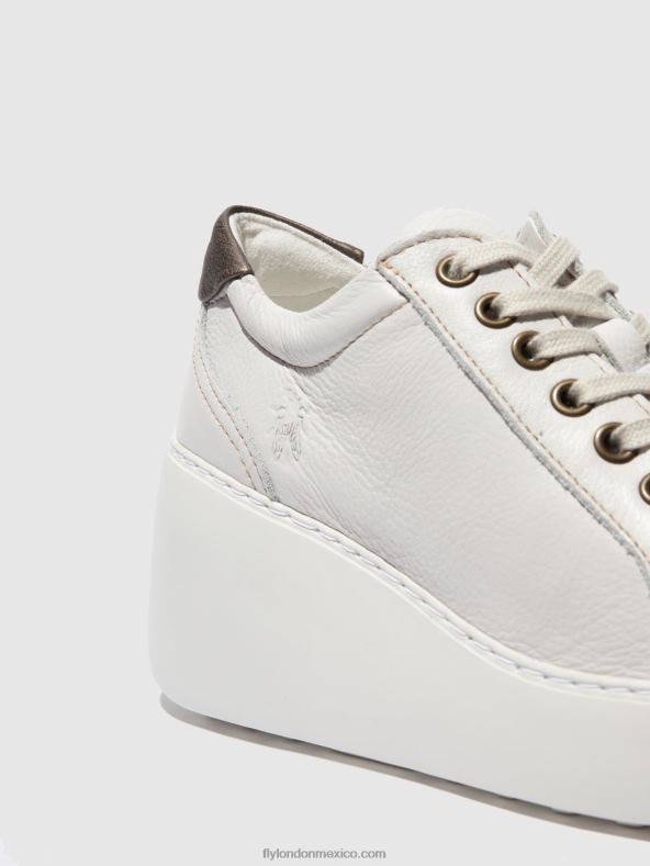 brito blanco 2LT8B768 zapatillas con cordones dile450 Fly London mujer