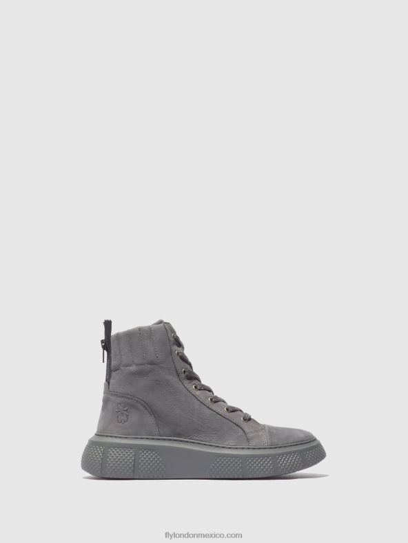 gris azul sorano 2LT8B765 zapatillas con cordones erby484 Fly London mujer