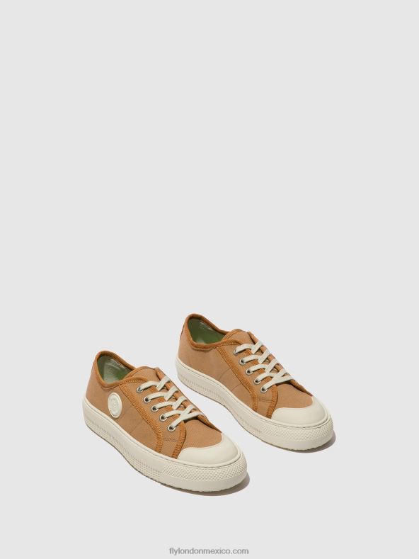 gris pardo 2LT8B740 zapatillas con cordones tere557 Fly London mujer