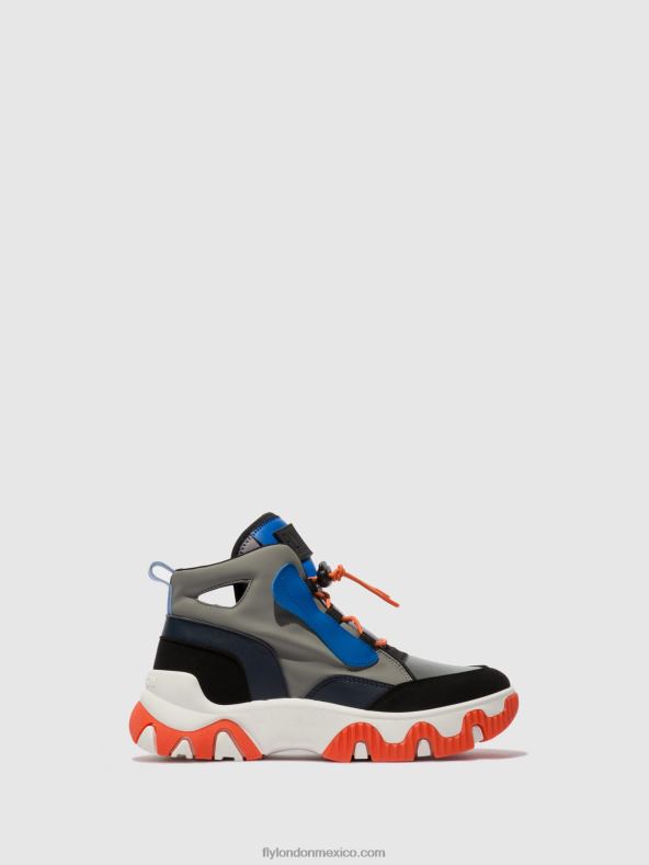multi gris/azul/naranja 2LT8B766 zapatillas altas feny633 Fly London mujer