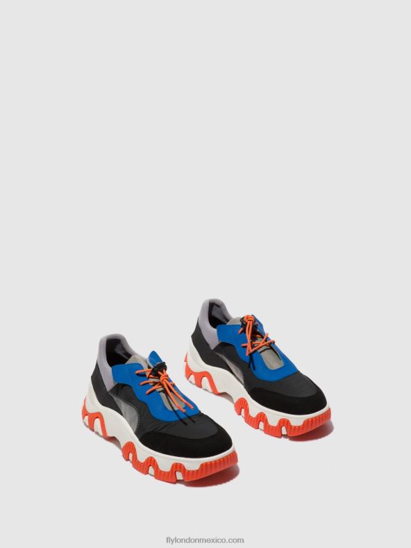 multi gris/azul/naranja 2LT8B767 deportivas elásticas fian634 Fly London mujer