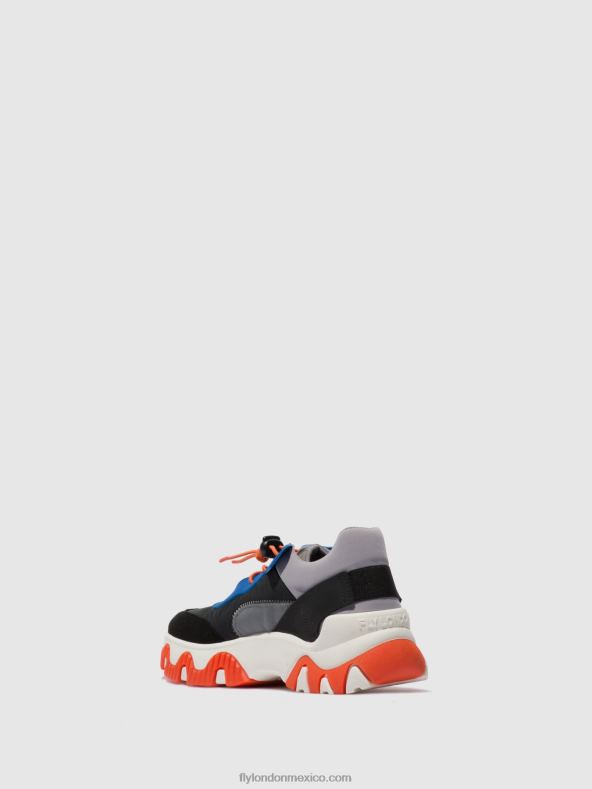 multi gris/azul/naranja 2LT8B767 deportivas elásticas fian634 Fly London mujer