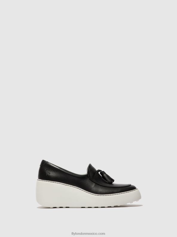 negro 2LT8B711 zapatillas sin cordones dala579 Fly London mujer