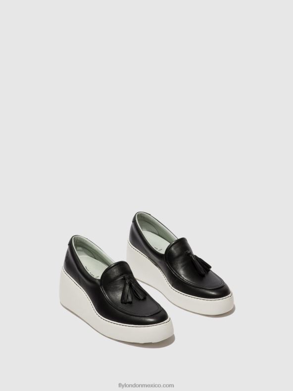 negro 2LT8B711 zapatillas sin cordones dala579 Fly London mujer
