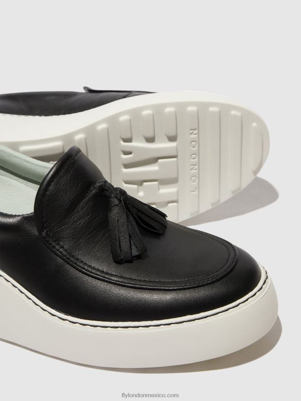 negro 2LT8B711 zapatillas sin cordones dala579 Fly London mujer