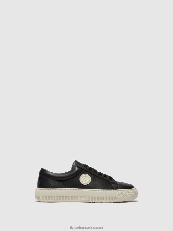 negro 2LT8B714 deportivas con cordones tafa587 Fly London mujer