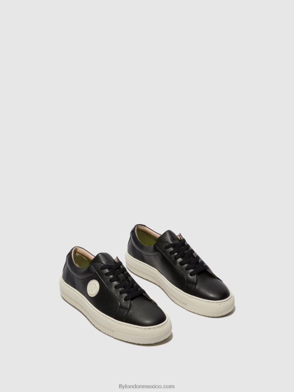 negro 2LT8B714 deportivas con cordones tafa587 Fly London mujer