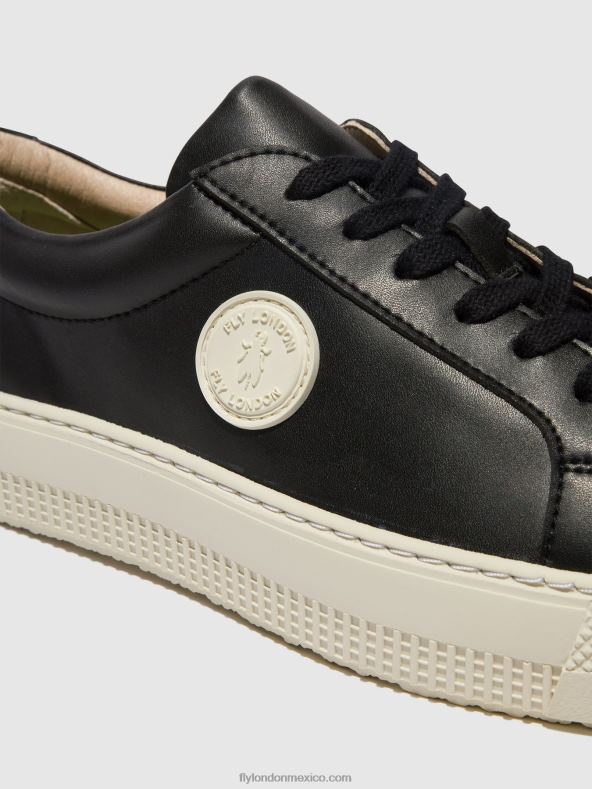 negro 2LT8B714 deportivas con cordones tafa587 Fly London mujer