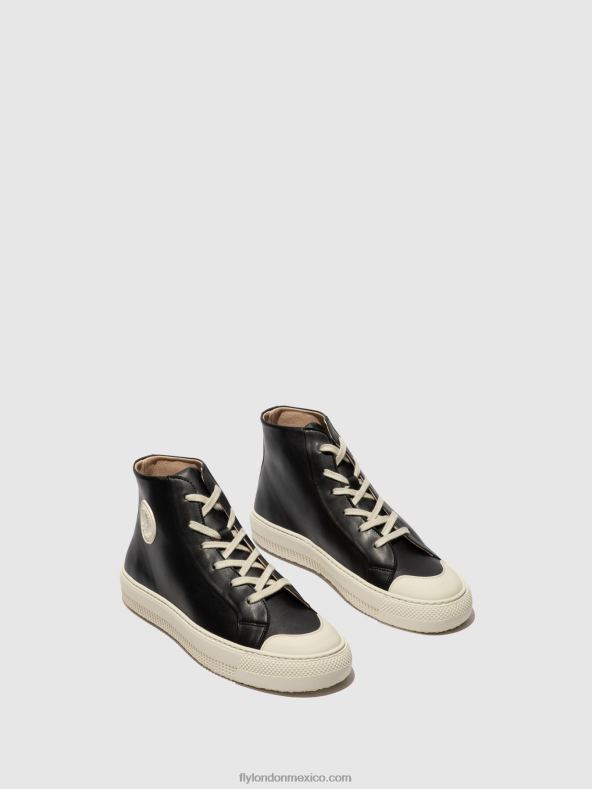 negro 2LT8B726 zapatillas altas topy586 Fly London mujer
