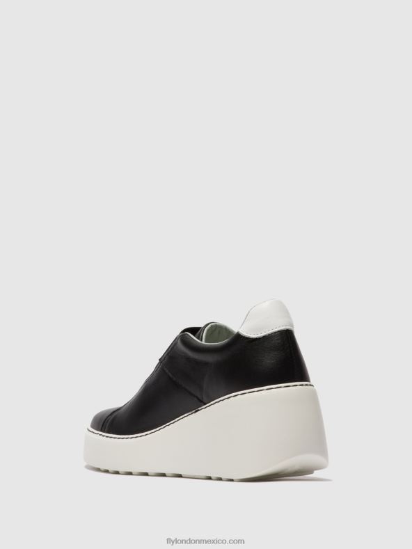 negro 2LT8B730 deportivas con elásticos dito581 Fly London mujer