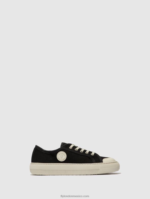 negro 2LT8B742 zapatillas con cordones tere557 Fly London mujer