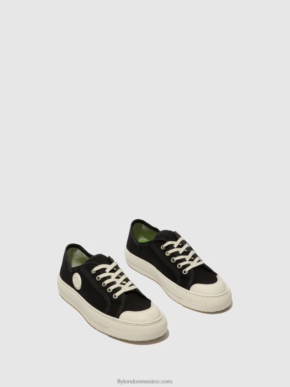 negro 2LT8B742 zapatillas con cordones tere557 Fly London mujer