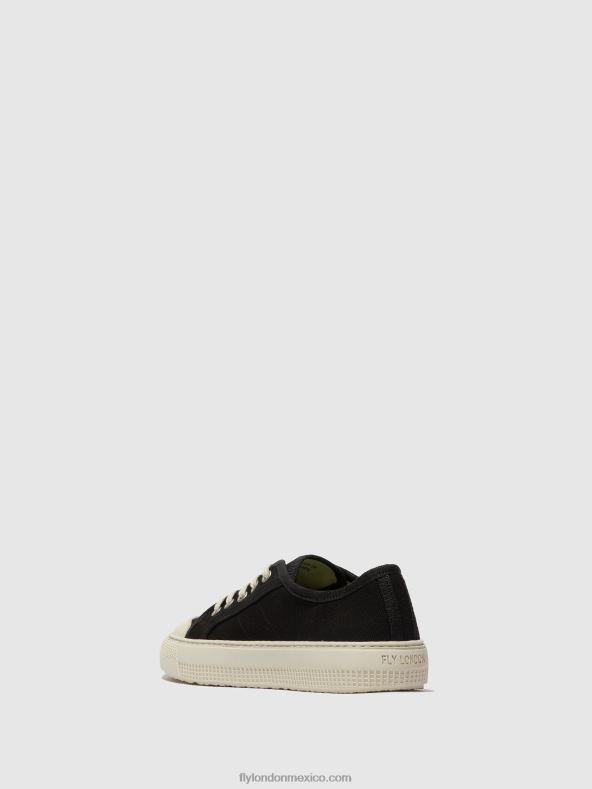 negro 2LT8B742 zapatillas con cordones tere557 Fly London mujer