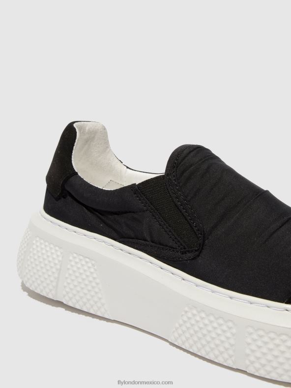 negro 2LT8B752 zapatillas sin cordones elin509 Fly London mujer
