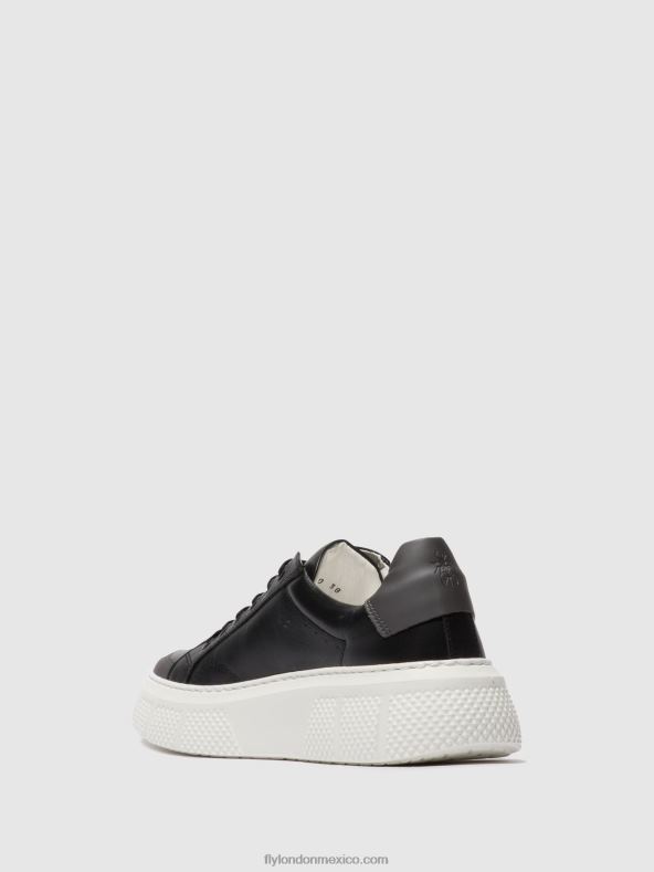 negro 2LT8B760 zapatillas con cordones emmy510 Fly London mujer