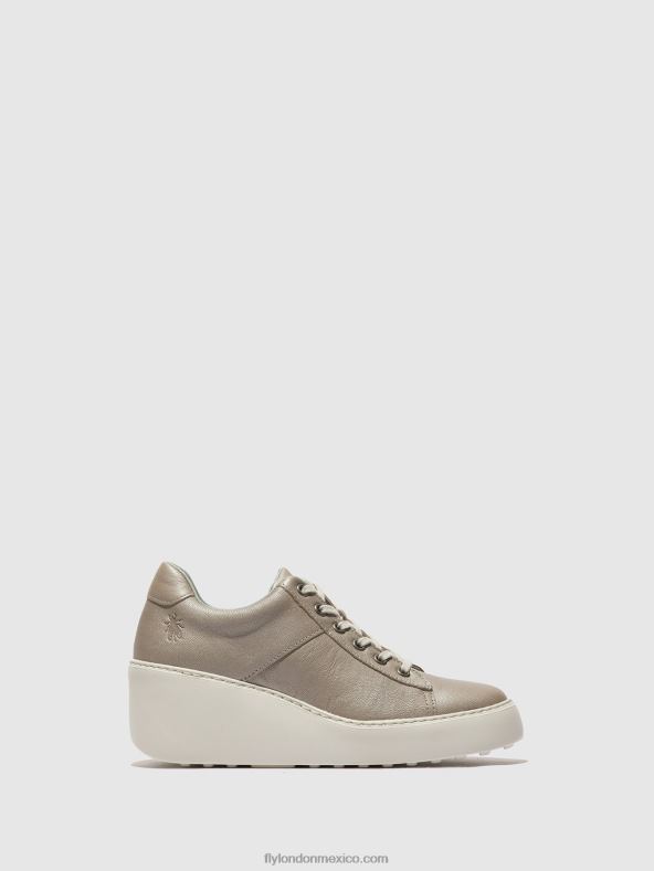 plata 2LT8B720 zapatillas con cordones delf580 Fly London mujer