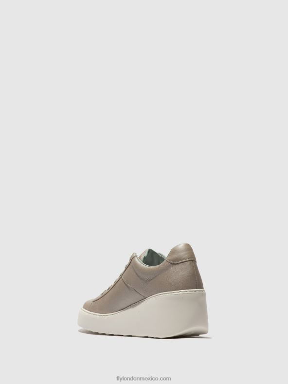 plata 2LT8B720 zapatillas con cordones delf580 Fly London mujer